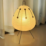 Gelbe japanische Design-Pilz Tischlampe