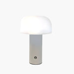 Weißer Mushroom-Ladetischlampe